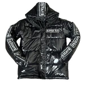 Rare Bawse Ave Women’s Puffer Shiny Bomber Jacket